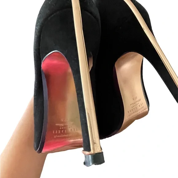 Ted Baker Black Suede Bow Heels - Picture 6 of 6